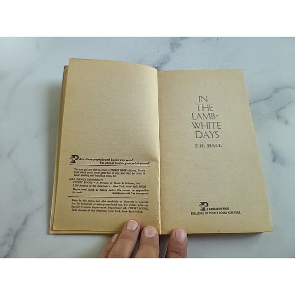 In The Lamb-White Days By F.H. Hall Paperback - Picture 3 of 10